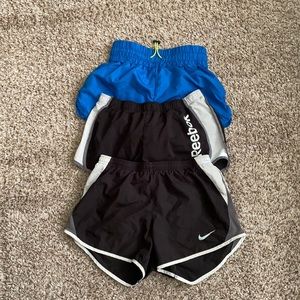 3 pairs of athletic shorts